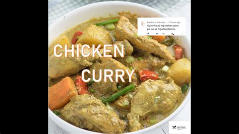 Paano lutuin ang chicken curry